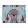 thumbnail image 1 of Carolines Treasures BB1727RUG Winter Holiday Weimaraner Machine Washable Memory Foam Mat, 1 of 4