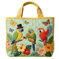 thumbnail image 2 of BotaniNest Quilted Tote Lightweight Travel Purse Shoulder Tote For Shopping Grocery & Beach Horizontal Version Vertical Version (4 Styles), 2 of 5
