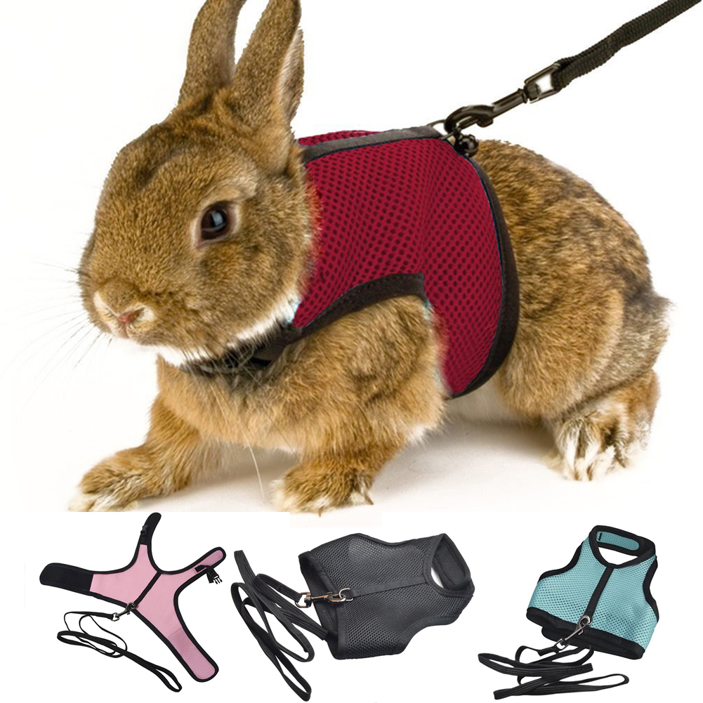Dengjunhu Small Animal Harness and Leash Soft Mesh Small Pet Harness