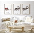 thumbnail image 3 of Canvas Picture 3 Pieces Canvas Christmas Santa Claus with a Sleigh Poster Wall Art Painting Gifts Artwork for Christmas Home Decor No Frame, 3 of 7