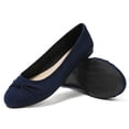 thumbnail image 2 of Veittes Women's Wide Width Flats Shoes - Round Toe Bow Comfortable Casual Ballet Shoes., 2 of 8
