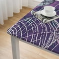 thumbnail image 5 of nygtbtfer Tropical Theme Square Fitted Tablecloth, Marine Theme, Elastic Edge, Suitable for Catering and Kitchen,Square Table white, 5 of 8
