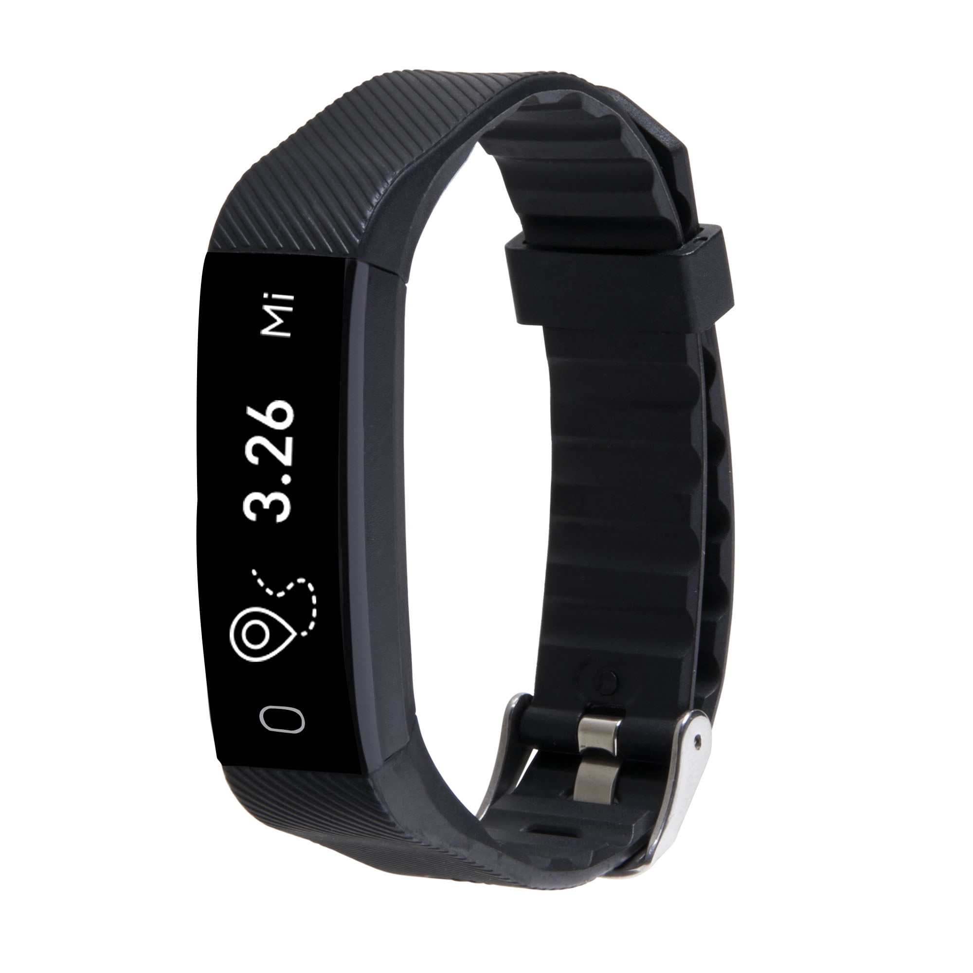 iTech Sport Activity Tracker with Interchangeable Strap, Black/Grey