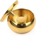 thumbnail image 1 of Ashtray, Large Xxl Outdoor Ashtray, Ultra Resistant Ashtray, Away From The Storm,, Gold, 1 of 4