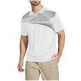 thumbnail image 2 of SGFCWSX Mens Polo Shirts Short Sleeve Quick-Dry Slim Fit Solid Casual Golf Shirts for Men White Size 4XL, 2 of 5