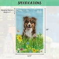 thumbnail image 5 of Hello Spring Floral with Dog English Bulldog Pupp Garden Flag Summer Flower Home Decor Yard Banner for Outside 12.5 x 18 Inch Double Side, 5 of 6