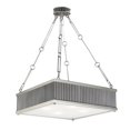 thumbnail image 1 of Maxim 26015WZSN Ruffle 4-Light Pendant, Weathered Zinc & Satin Nickel, 1 of 1