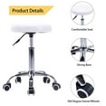 thumbnail image 6 of Gymax White Adjustable Hydraulic Rolling Swivel Stool Salon Massage Spa, 6 of 10