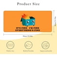 thumbnail image 2 of Desk Pad,Dumpster Fire Gaming Mouse Pad,Computer Desk Mat Keyboard with Non Slip Base for Home Office,Extended Large Size 35.4''''×15.7'''', 2 of 5