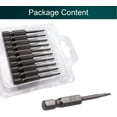 thumbnail image 4 of AVEKI Torx Screwdriver Bits, T6 Magnetic Torx Head Screw Driver Bit, with 1/4 Inch Hex Shank, 50mm Length S2 Steel Screw Driver Kit Tools, for Repair Work, 10 Pcs 0601M, 4 of 8