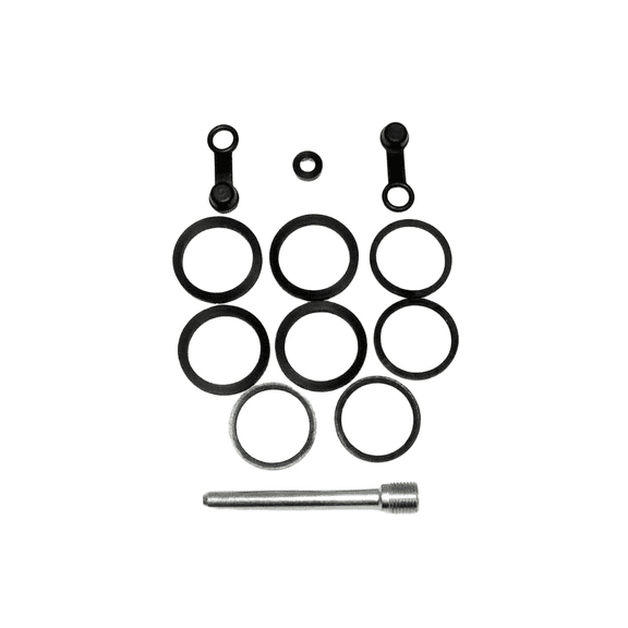 OEM Grade Rebuild Kit Compatible with 2002-2008 Yamaha Grizzly 660 YFM660F 4x4 ATV Pressure seal 660cc 4-Stroke 5KM-2580V-01-00 5KM-2580V-00-00 Rear Brake Caliper Bleeder Copper Replace