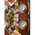 thumbnail image 2 of Vintage Rooster Table Runner 72 Inches, Sunflower Plaid Pastoral Animals Bed Runner Dresser Scarves Tabletop for Indoor Outdoor Parties/Ceremony/Banquet, 16" x 72", 2 of 8