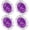 Purple, variant on Aluminum Alloy Simulated Brake Disc Replacement Upgrade Accessory Parts for HSP 94123 1:10 Scale RC Touring Cars (8 inches / 20.3 cm), Dark Blue 4-Pack