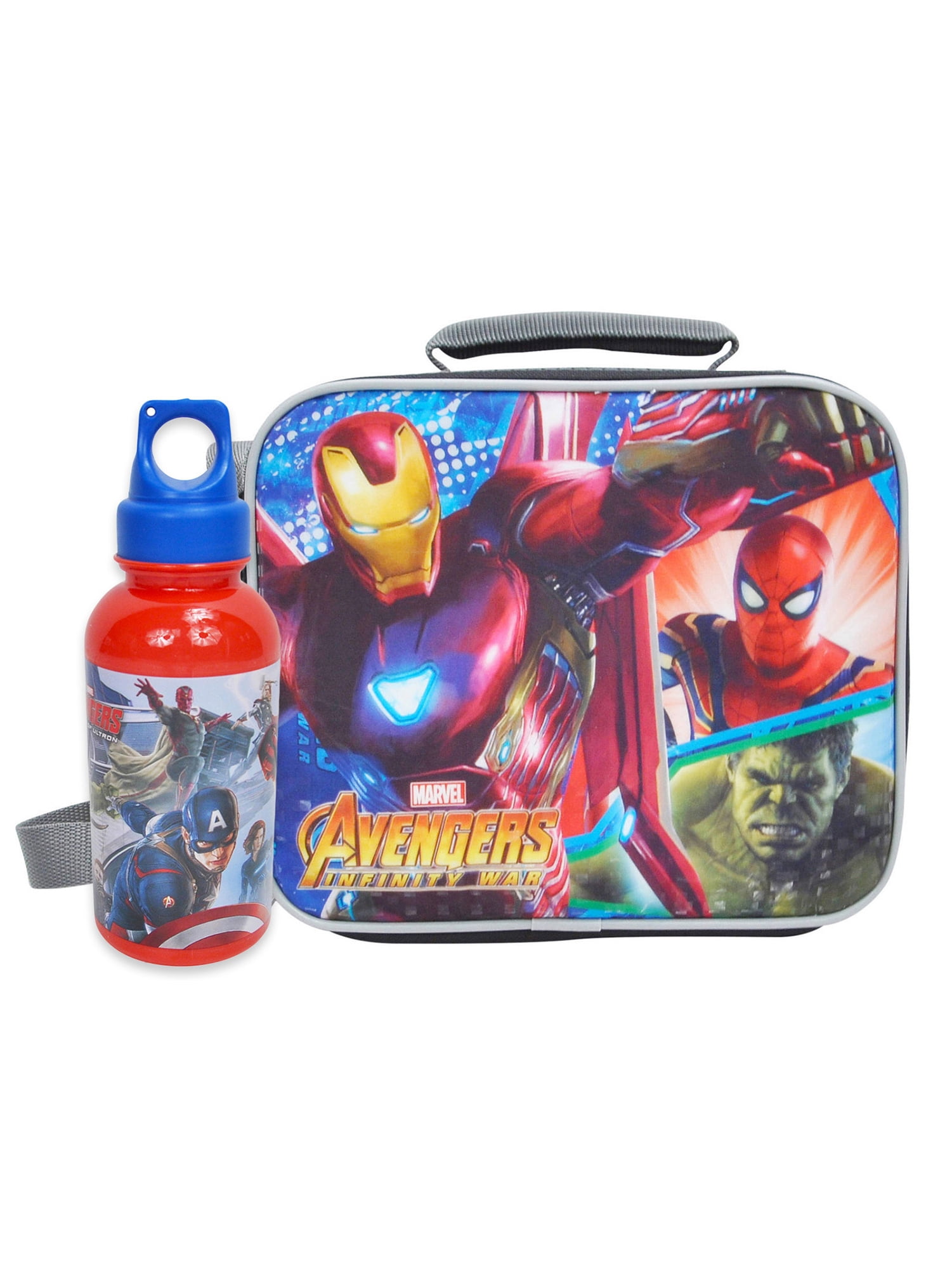 avengers lunch bag with bottle holder