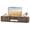 Rustic Brown, variant on Patiojoy Modern TV Stand for up to 70" TVs Minimalist Entertainment Center with 2 Doors & Open Shelves Natural