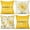 4PCS Yellow, variant on Pillow Covers 18x18 Set of 4, Watercolor Daisy Throw Pillow Covers, Hello Sunshine Summer Outdoor Decor Cushion Case Decoration for Home Couch Chair Sofa