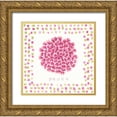thumbnail image 1 of Shamp, Cindy 15x15 Gold Ornate Wood Framed with Double Matting Museum Art Print Titled - Peace Flower, 1 of 4
