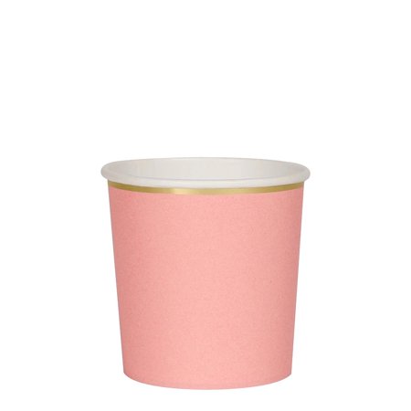 Meri Meri Neon Coral Tumbler Cups  8ct