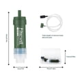 thumbnail image 3 of Filtre à Eau Extérieur Camping & Randonnée, Purificateur d'Eau Portable avec Membrane d'Ultrafiltration, Équipement de Préparation d'Urgence Camping Randonnée Voyage, 3 of 9