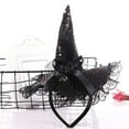 thumbnail image 4 of yunLCZ Halloween Hair Clips Halloween Decorations Witch Hat Headbands, Halloween Costumes for Women and Girls Cloth Black,One Size, 4 of 5