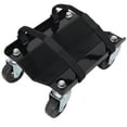 thumbnail image 4 of Snowmobile Dolly Heavy Duty Carries up to 1500lbs V-Slide with 2.5" Swivel Casters Rubber Pad Protecting Skis and 2 Pairs of Heavy Duty Straps Firmly Attaching on Skis,black color,, 4 of 16