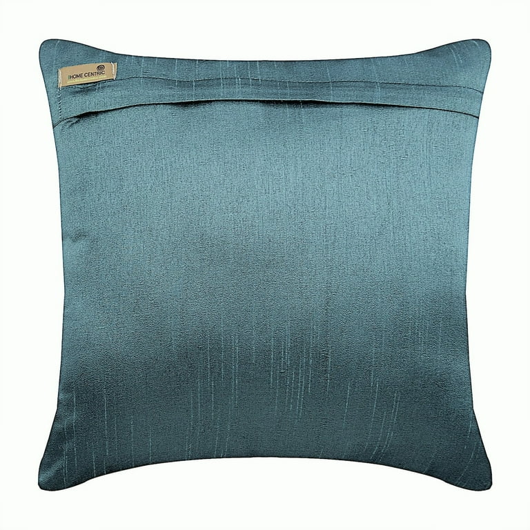 Peacock blue pillow online cases