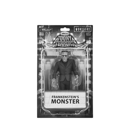 Universal Monsters 6" Black and White Frankenstein Toony Terrors Action Figure, by NECA