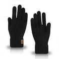 thumbnail image 6 of new men's warm gloves winter touch screen plus fleece gloves cold warm wool knitted gloves (navy), 6 of 7