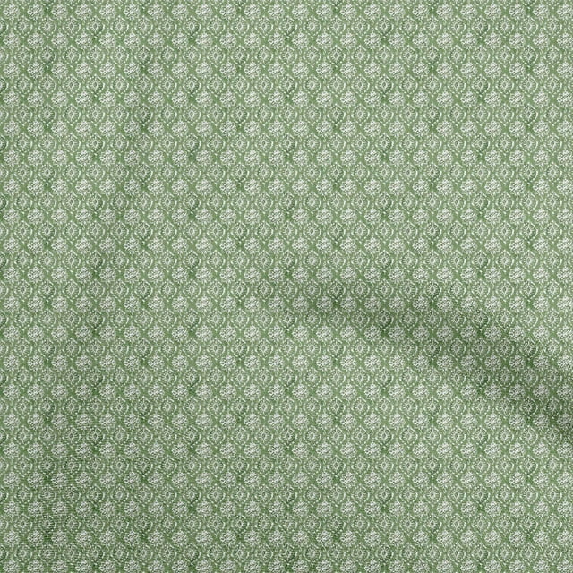 oneOone Rayon Light Green Fabric Aian Batik Craft Projects Decor Fabric Printed By The Yard 56 Inch Wide