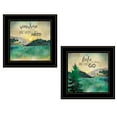 thumbnail image 1 of TrendyDecor4U V472-704G "Lake / Sunshine" 2-Piece Vignette by Marla Rae, Black Frame, 1 of 2