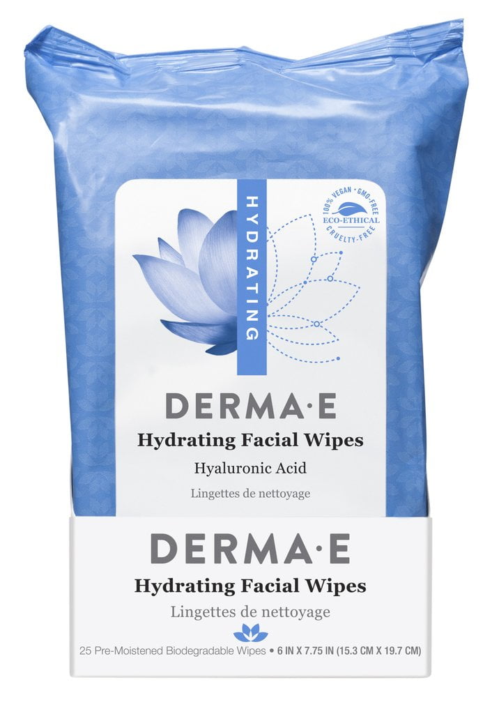 Derma E Hydrating Facial Wipes, 25 Ct - Walmart.com