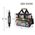 thumbnail image 3 of FORMRS Insulated Cooler Bag 24 Cans Capacity Soft Leakproof Lunch Box with Side Pockets, Floral Vase, 3 of 7