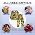 thumbnail image 7 of KLL Insects Of Flowers Sleepwear Mens Flannel Pajamas,Long Cotton Pj Set, 7 of 7