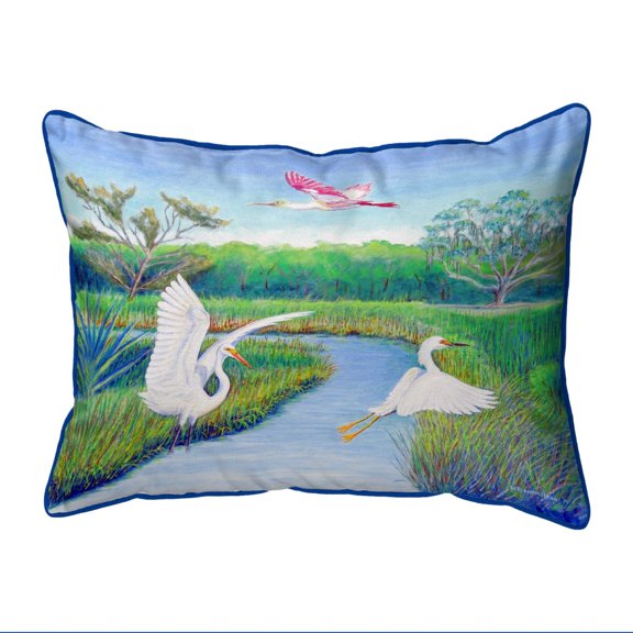 Betsy Drake SN1105 11 x 14 in. Marsh Wings Small Indoor & Outdoor Pillow