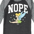 thumbnail image 3 of Tinker Bell - Tinker Bell Nope - Toddler And Youth Raglan Graphic T-Shirt, 3 of 4