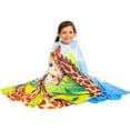 thumbnail image 2 of Koltose by Mash - Giraffe Throw Blanket, Fleece Fabric, XL 50”x 60”, Machine Washable, 2 of 7