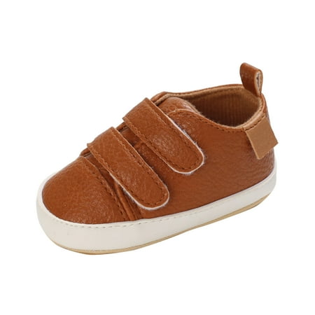 Eashery Baby Girl Boy Sandals Sneakers Soft Anti-Slip Sole for First Walkers Breathable Mesh Sneakers Wide Toddler Shoes (Brown 13)