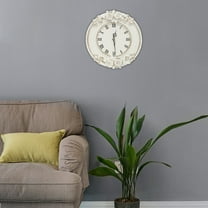 DENEST Wall Clock, White Large Wall Clock, Round Home Decoration Clock NEW HOT!