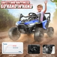 thumbnail image 6 of VIBESPARK 24V Ride on Toys for Kids, Ride on Cars with Remote Control, Powered Ride on Electric Car w/ Bluetooth, Music Player, LED Lights, Blue, 6 of 6
