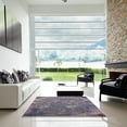 thumbnail image 6 of Ahgly Company Indoor Rectangle Mid-Century Modern Purple Oriental Area Rugs, 5' x 8', 6 of 6