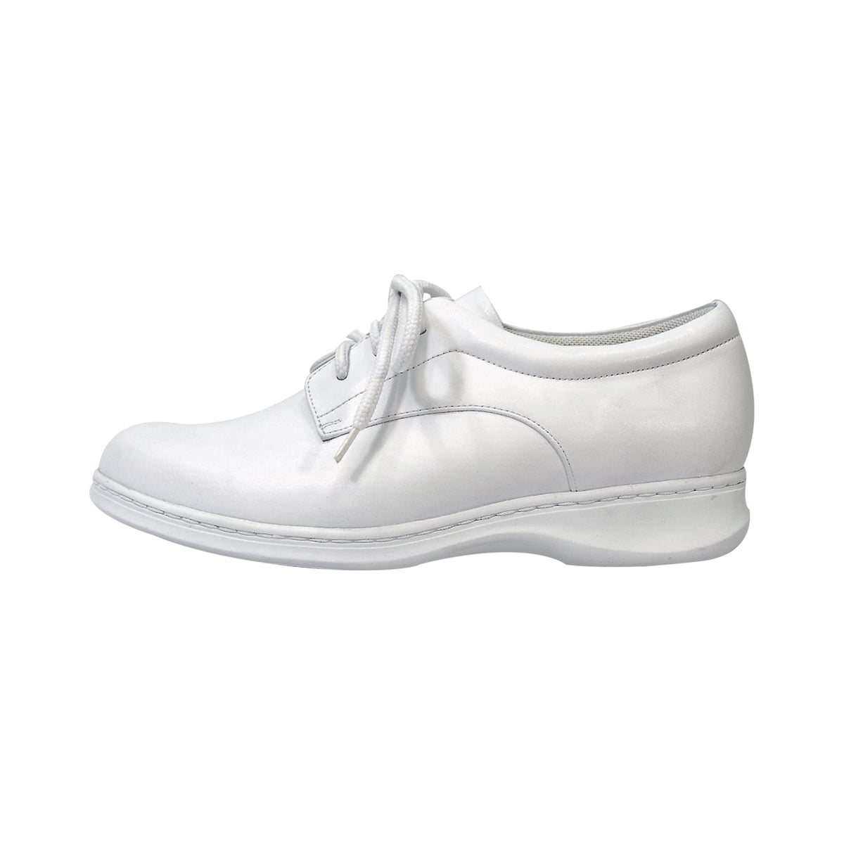 24 HOUR COMFORT Lia Wide Width Professional Sleek Shoe WHITE 5