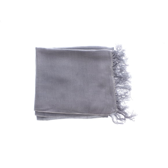 Bamboo Scarf Pure Colour Contemporary The Tsandza Collection Steel
