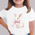 thumbnail image 2 of Camiseta de Manga Corta Crop Top para Niños de Pascua de Manga Corta Impresa con Suave 95% Poliéster 5% Spandex, Cuello Redondo Casual Versátil Top para Niños Diario, 2 of 5