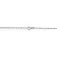 thumbnail image 4 of 10K White Gold chain Singapore 16 in 1 mm Sparkle, 4 of 5