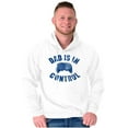 thumbnail image 3 of Dad is in Control Nerdy Gamer Father Hoodie Hooded Sweatshirt Men Brisco Brands M, 3 of 5