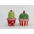 thumbnail image 3 of Ceramic Cactus Salt and Pepper Shakers Heart Design, 3 of 3