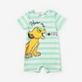 thumbnail image 6 of Disney Baby Boys Girls Romper Lion King Graphic 2-Pack Short Sleeve Stripped Bodysuits Summer Outfits Sizes 0/3-18M, 6 of 11