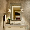 thumbnail image 5 of Hamilton Hills Large Framed Wall Mirror with Angled Beveled Mirror Frame and Beaded Accents Premium Silver Backed Glass Panel Vanity or Bathroom Rectangle Horizontal or Vertical (24"x36"), 5 of 8