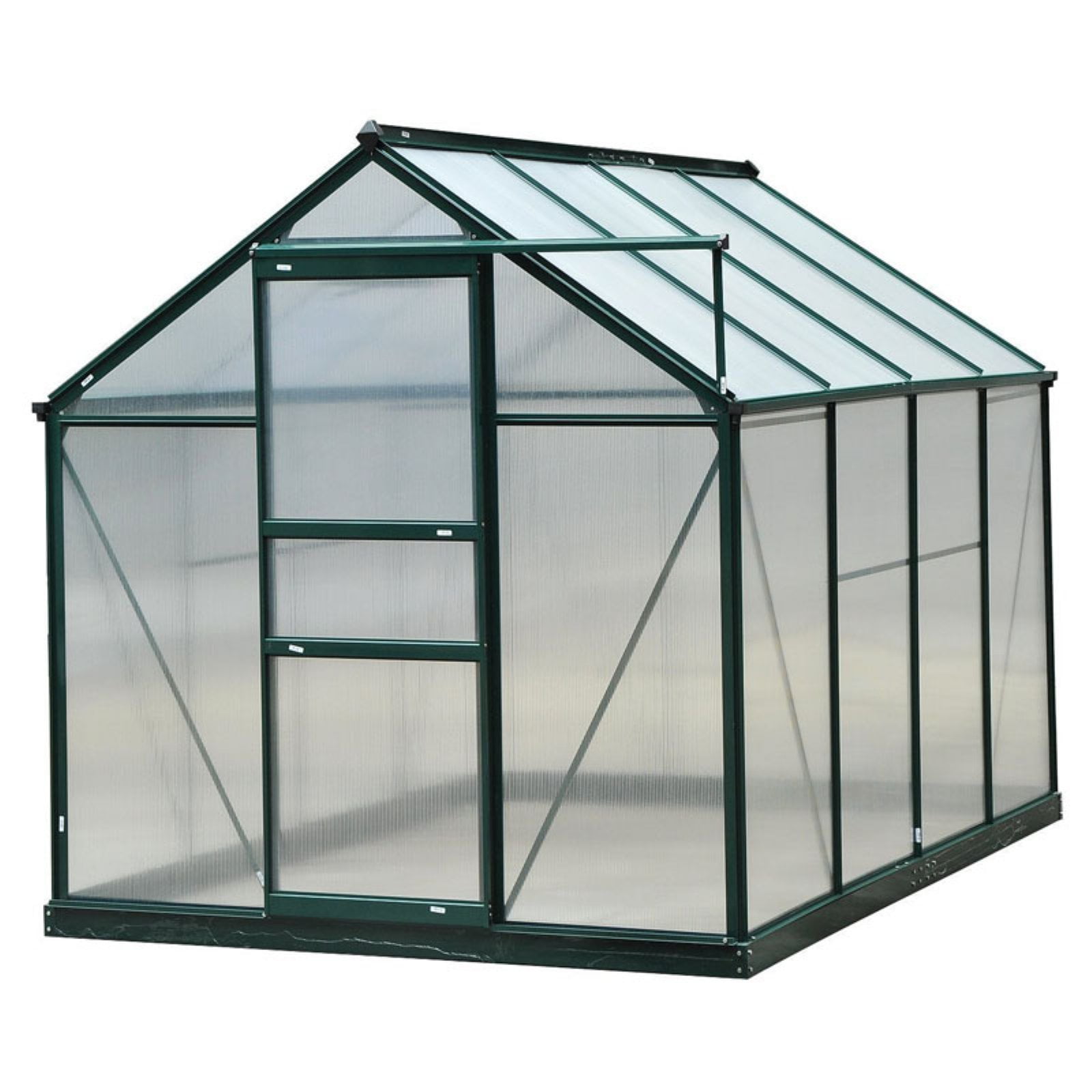 Outsunny Polycarbonate Portable Walk-In Garden Greenhouse by Aosom LLC