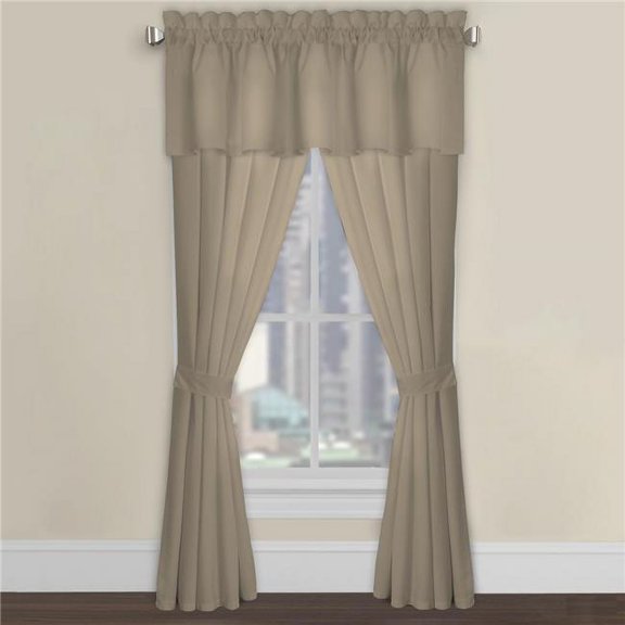 Microfiber Tailored Window Panel  Mocha - 63 in.